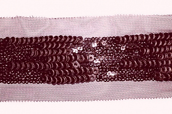 Тесьма декоративная с пайетками "Гамма" Цвет: Коричневый