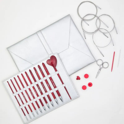 Подарочный набор съемных крючков для тунисского вязания (любовь) Amore KnitPro 200670