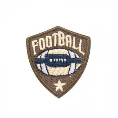 Термоаппликация Hobby&Pro 'Регби, эмблема', коричневая, 3.3*3.7см