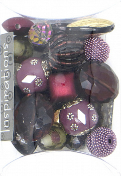 Набор декоративных бусин "Inspirations" 7062 Сахарная слива