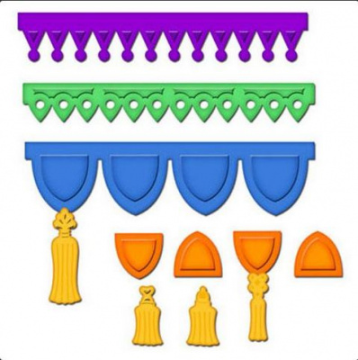 Набор ножей Spellbinders® Shapeabilities® "Базовые баннеры 1"