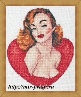 Набор для вышивания NEOCRAFT ПН-02 " Валентинка" 17*20 см.