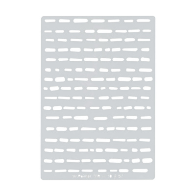 "Mr.Painter" TFR-10 Трафарет-маска 1 шт. 57 "Штрихи №2"