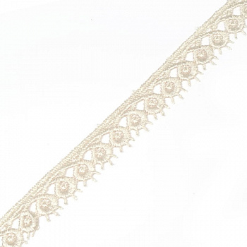 Кружево капрон арт.TBY-14048  шир.20 мм  цв.002 молочный, уп.13.71 м