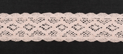 Тесьма кружевная  ALFA  47мм 25м, нежно-розовый