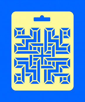 Трафарет №61 Лабиринт 1 большой 20х24 см