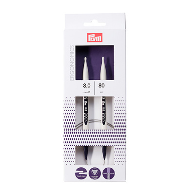 Спицы круговые Ergonomics, 8мм/80 Prym