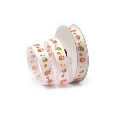 Лента декоративная арт.TBY.ЛРР.ТХ-21,5 репсовая  шир.1,5см цв. розов.  уп.9,14м