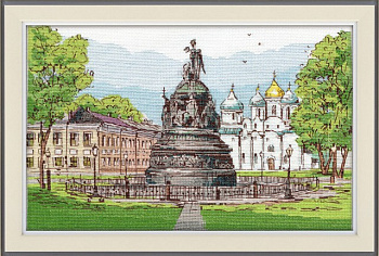 Набор для вышивания «Овен»1217 Памятник "Тысячелетие России".30*21