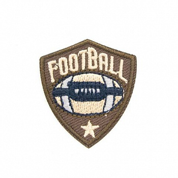 Термоаппликация Hobby&Pro 'Регби, эмблема', коричневая, 3.3*3.7см