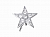 Украшение Микрон Звезда GB1127. набор 2 шт. 27х27 мм никель