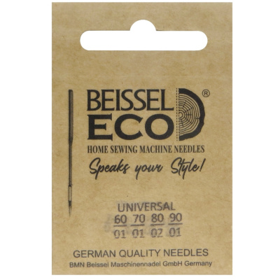 Иглы д/быт. швейных машин Универсальные, 5 шт разн. размеров,130-705 H/крафт, BEISSEL