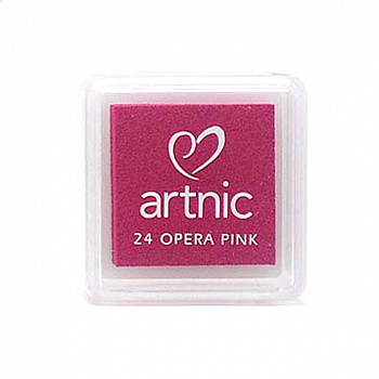 Подушечка чернильная Tsukineko "Artnic Small" 25х25мм, цвет: Оперный розовый