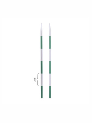 Спицы съемные алюминиевые Smartstix KnitPro для длины тросика 35-126 см, 3,25 мм, 42122