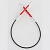 Спицы алюминиевые круговые Zing KnitPro, 22,5 см, 2,25 мм 47081