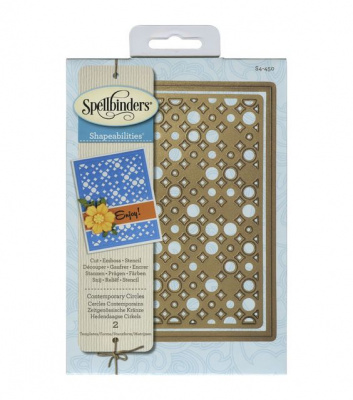 Набор ножей Spellbinders® Shapeabilities® Decorative Card Front "Современные окружности"