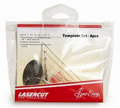 Набор лекал для создания прямоугольных треугольников "Hemline" NL4152 , 8 размеров