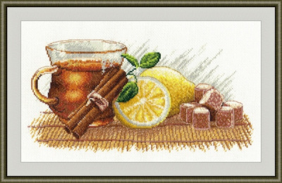 Набор для вышивания «Овен» 900 " Зимний чай",30*15 см.
