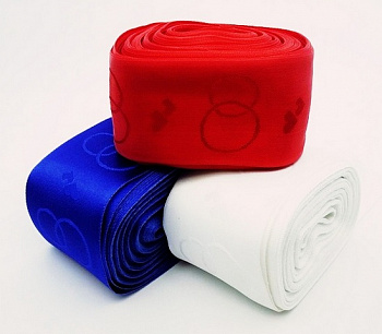 Лента атл.рис.5959п  С2785г17 "Свадебная" 65 мм х 20 м цв. красный