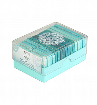 Блокировщик петель Mindful, 20 шт. (8шт. с 4 иглами, 12шт. с 8 иглами), бирюзовый, 36650