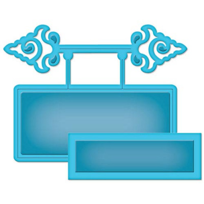 Набор ножей Spellbinders® Shapeabilities® Die D-Lites™ "Теги с орнаментом 2"