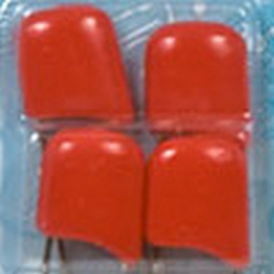 Булавки английские с безопасным замком "Gamma" BUK-004 4шт №05 красный