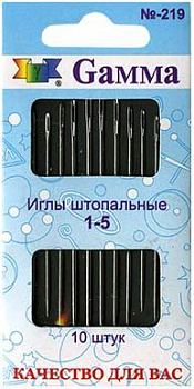 Иглы ручные "Gamma" N-219 для штопки №1-5