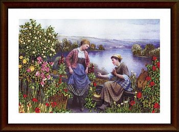 Набор для вышивания «Panna» ЖК-2001 Урок танца,27,5х19,5 см