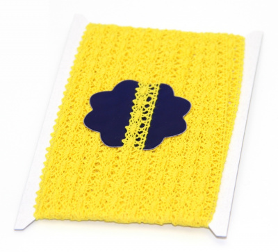 Кружевная лента «Рукоделие» KL-1005/6 12мм х 10м (цвет: желтый)