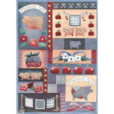 A4-203 Patchwork Pig