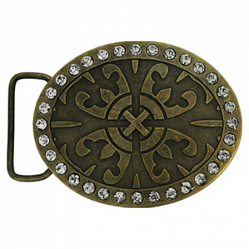 Украшение пряжка  Микрон  со стразами для ремня