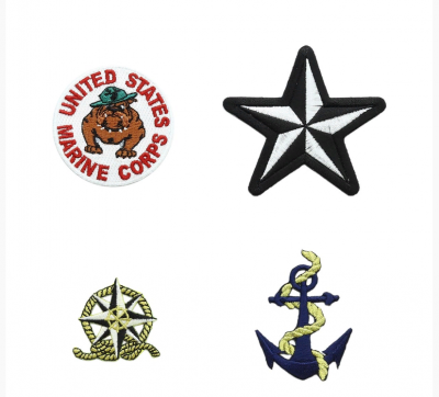 Набор термоаппликаций Hobby&Pro "Морская служба"  упак/4 шт.