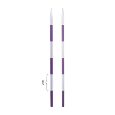 Спицы съемные алюминиевые Smartstix KnitPro для длины тросика 20-28 см, 3,75 мм, 42144