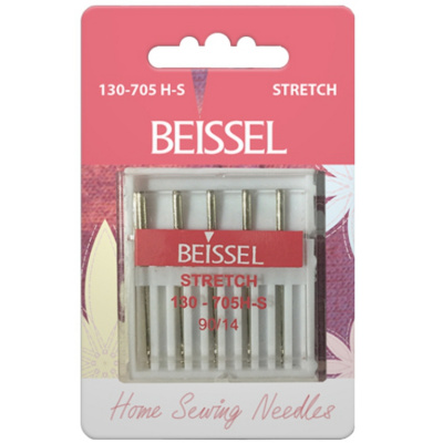 Иглы д/бытовых швейных машин для эласт.ткани(Stretch),5 шт, № 90, 130-705 H-S/блистер, BEISSEL