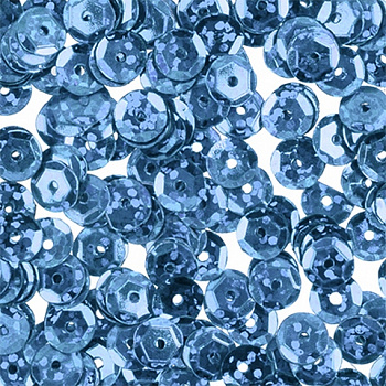 Пайетки «Zlatka» ZC 6  россыпью 6 мм, 5 х 10 г №39 голубой