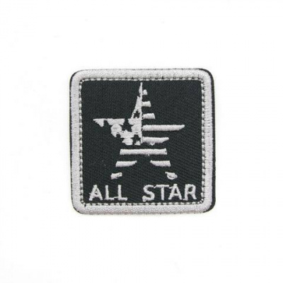 Термоаппликация Hobby&Pro 'Герб 'ALL STAR', черный, 4.4*4.4см