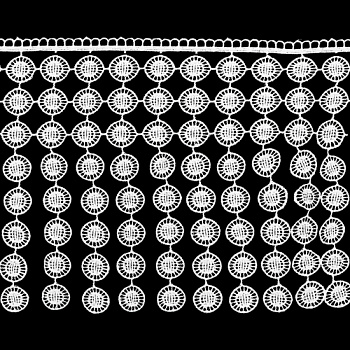 Кружево гипюр с подвесками 20см*13,72м 1AS-366