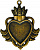 Заготовки для украшений «Heart Bezel-Small-Bronze» (Бронза)