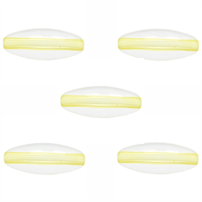 Бусина "Zlatka" акрил Z016P 13 х 32 мм  5 шт №116 желтый