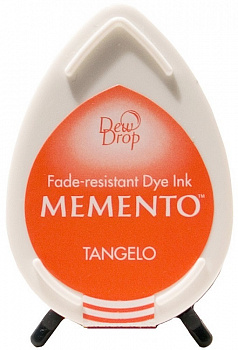 Подушечка чернильная "капля" Tsukineko "Memento Dew Drop" 32х50мм, цвет: Танжело