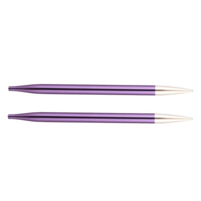 Спицы съемные алюминиевые Zing KnitPro, для тросика 35-126 см, 7.00 мм 47509