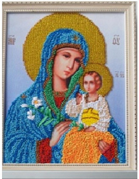 Набор для вышивания лентами "WH" ВЛИС0005 Богородица Неувядаемый цвет