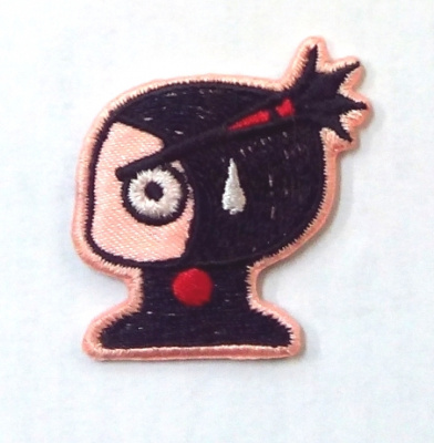 Нашивка Мальчик в профиль, с косичками