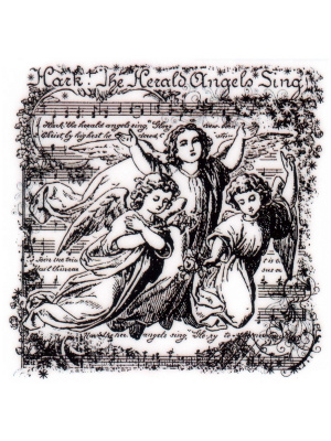 Резиновый штамп «Angels Sing», 7,8x7,6см