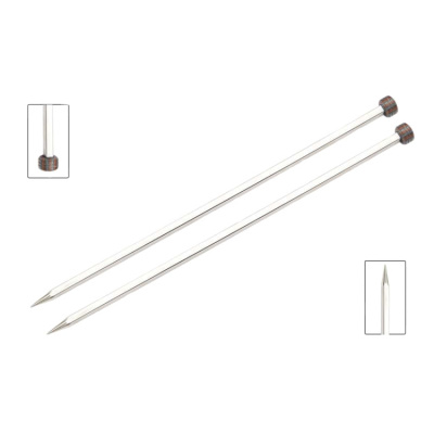 Спицы прямые кубические Nova Сubics KnitPro, 35 см, 2.25 мм 12305