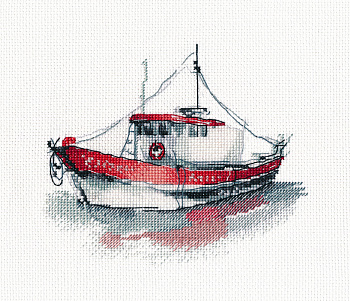 Набор для вышивания «Овен» 1620 "Баркас-1" 14×13 см