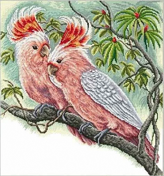 Набор для вышивания «Сделано с любовью» Ж-011 Розовые какаду