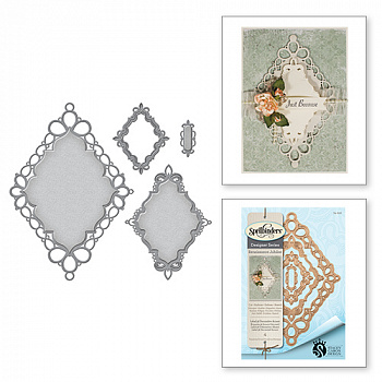 Набор ножей Spellbinders® Nestabilities® Decorative Accents "Юбилей Ренессанса: Ярлыки 56"