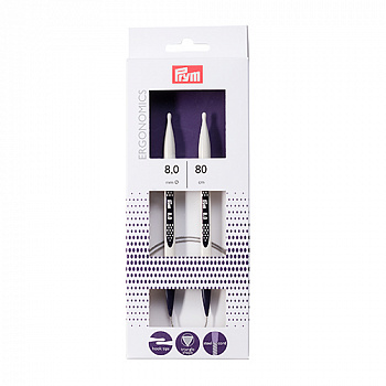 Спицы круговые Ergonomics, 8мм/80 Prym
