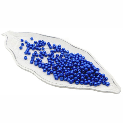 Бусины пластиковые "РУКОДЕЛИЕ", диаметр 6мм, цвет №28 королевский синий, 25гр/пакет, PP1004C28